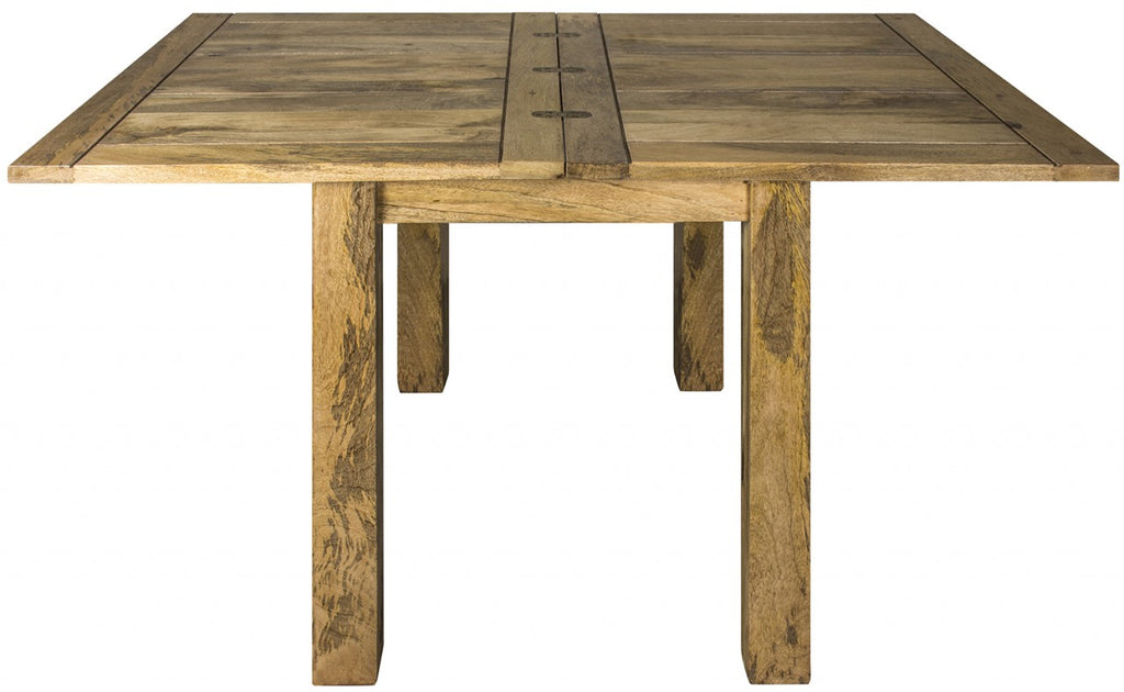Granary Drop-Leaf Dining Table, Solid Mango Wood, Seats 2 to 6