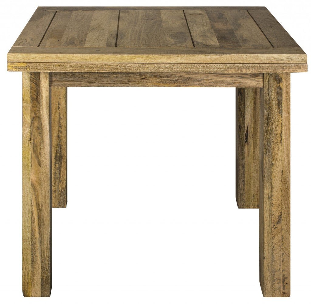 Granary solid mango wood drop-leaf dining table in a natural finish